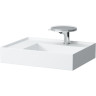 Раковина-чаша LAUFEN KARTELL BY со скрытым сливом 600x460 мм с полочкой справа 8.1033.4.400.104.1