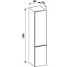 Шкаф - пенал подвесной LAUFEN CASE FOR PALACE 165x35, петли справа, белый матовый 4.0202.2.075.463.1