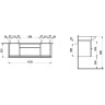 Тумба под раковину LAUFEN PALACE 120x42 4.0130.2.075.463.R белый